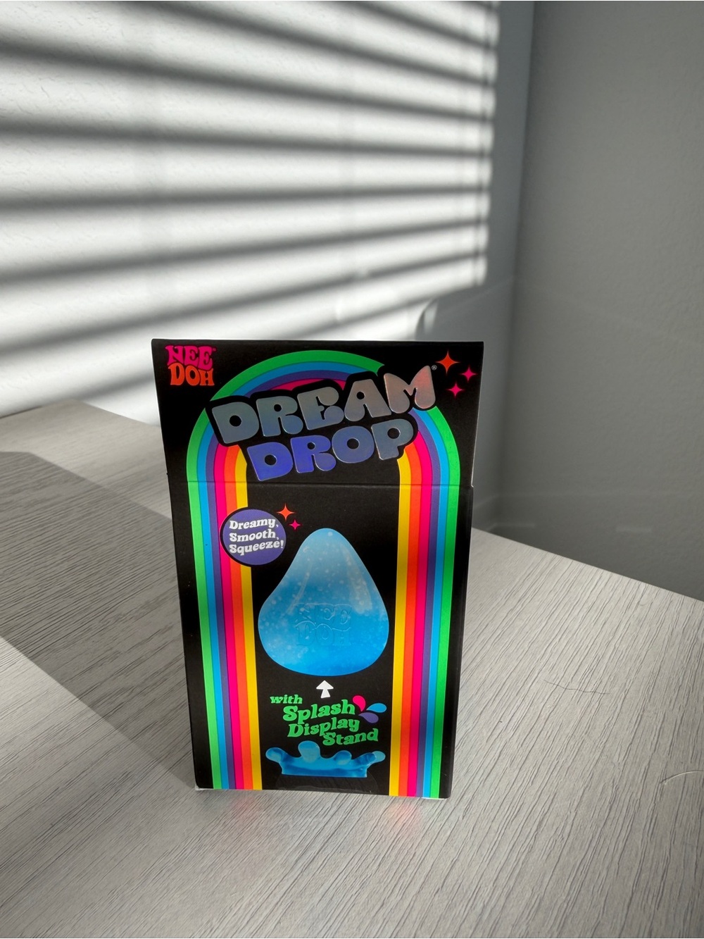 NeeDoh Dream Drop Blue Glitter Stress Toy, New in Box - Picture 4 of 5